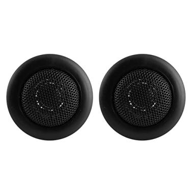 Imagem de Cryfokt Alto-falantes para Carros Pequenos Tweeter 120W Material de Resina de Malha de Aço de Alta Potência 2 Unidades, Excelente Qualidade de Som, Adequado para Fonte de Alimentação de 12V DC,