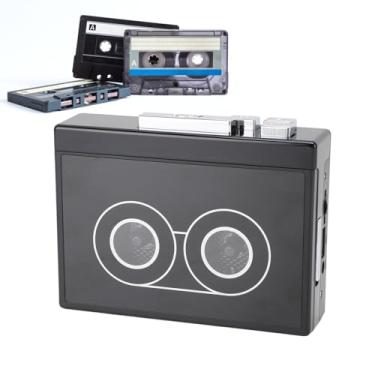 Imagem de Bewinner Leitor de Cassetes Estéreo retrô Com Fones de Ouvido, Cassete USB Reverso Automático Vintage Bluetooth 5.0 para Conversor de MP3, Reprodução e Controle de Cassetes (A)