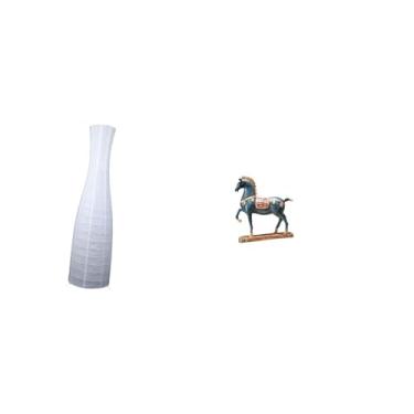 Imagem de Whtkoph Protetor Minimalista de Papel para Abajur de Chão com Ornamento em Forma de Cavalo. Decoração Feng Shui para Quarto de Hotel, Sala de Estar, Etc.