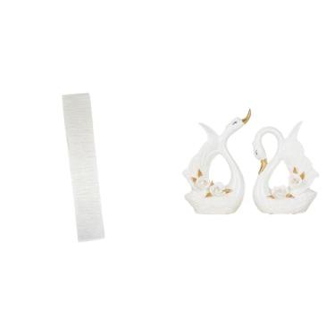 Imagem de Whtkoph Elegante Cúpula de Cerâmica em Formato de Cisne para Abajur de Chão, Decoração Aconchegante para Sala de Estar, com Ornamento Decorativo.