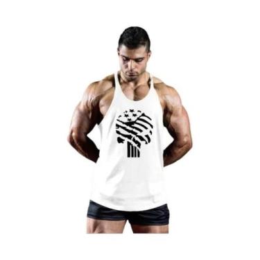 Imagem de Camiseta Regata Masculina Sem Mangas Para Fitness E Musculação, Estamp