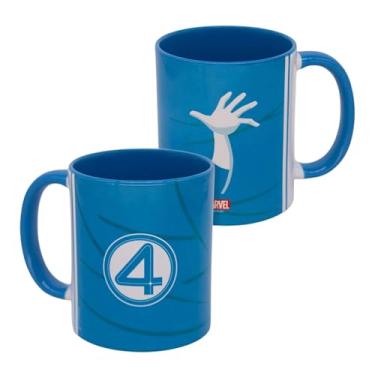 Imagem de Zonacriativa - Caneca Pop Sr. Fantástico Quarteto Fantástico Marvel 350ml | Porcelana, estampa de qualidade e ideal para o café dos heróis