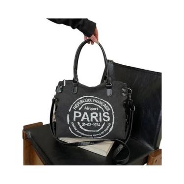 Imagem de Bolsa Tote Feminina De Grande Capacidade Com Zíper, Bolsa De Ombro Par