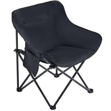 Imagem de Kvittra Cadeira de acampamento portátil – Cadeiras de mochila dobráveis e resistentes, dobrável, leve, compacta, para acampamento ao ar livre, viagens, praia, piquenique, caminhadas