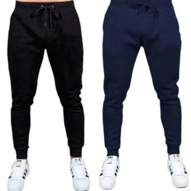 Imagem de Kit 02 Calças De Moletom Masculina Jogger Treino Academia M1 - LGAMN, 