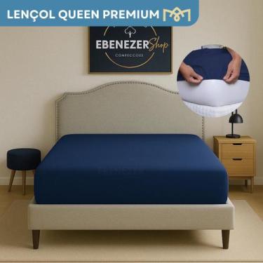 Imagem de Lençol Queen Avulso 400 Fios Micropercal Antialérgico Toque Suave Supe
