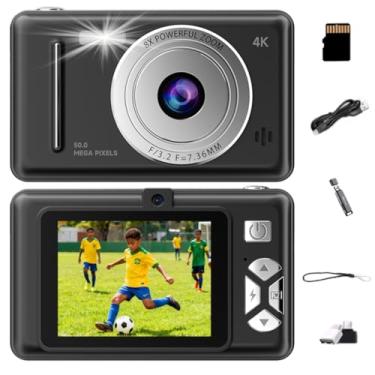 Imagem de Câmera Digital 1080P FHD 44MP com Zoom Digital de 16x, Estabilizador de Imagem e Função para Jogos,Cartão de 32GB Incluso, Ideal para Adolescentes, Idosos e Iniciantes (Preto)