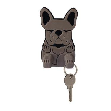 Imagem de Gancho Adesivo CACHORRO Suporte Parede Toalha Rosto Porta Chaves Objet