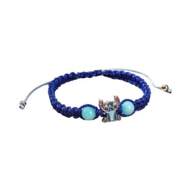 Imagem de Pulseira De Tecido Do Anime Lilo & Stitch Com Fivela Ajustável Para Me