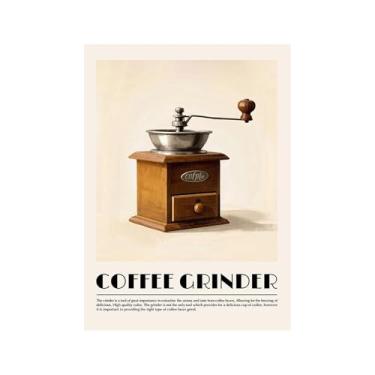 Imagem de Moedor de cafeteira expresso italiano, arte de parede, pintura em tela, pôster de cozinha vintage, cappuccino, impressão, café, bar, decoração de sala de estar (SKU2,50,8 x 76,2 cm = (50 x 75 cm), sem