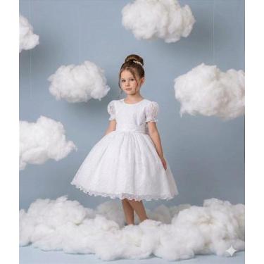 Imagem de Vestido Marie Branco com Bolinhas para Crianças, 2