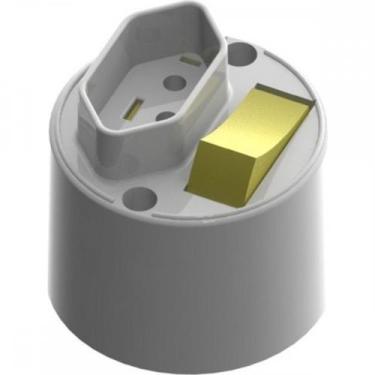 Imagem de Interruptor Externo Ilumi Redondo Cinza 1 Simples+Tomada 20A 16541 - K