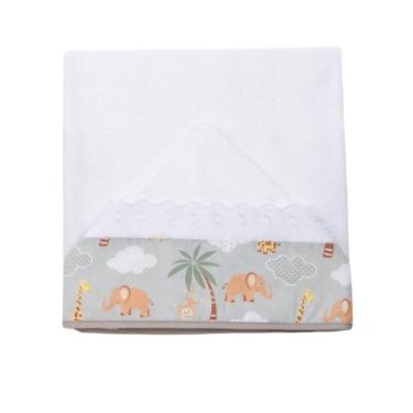 Imagem de Toalha De Banho Bebê Com Capuz Atoalhada - Varias Estampas - Marli Bab