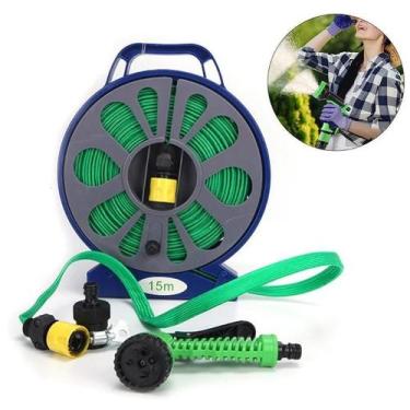 Imagem de Mangueira De Jardim Com Suporte E Bico Pulverizador 15M - E-Fcs Store