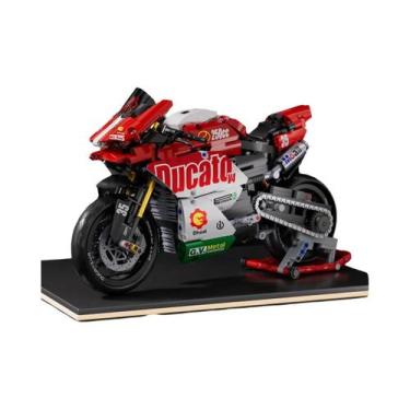 Imagem de Conjunto De Blocos De Montar De Motocicleta Para Meninos V4, Kit De Mo