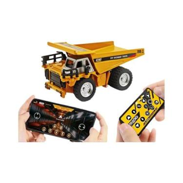 Imagem de Mini Caminhões RC De Liga Metálica, Empilhadeira 1:64, Controle Remoto