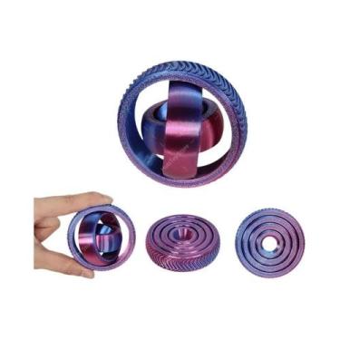 Imagem de Brinquedo Giratório 3D Impresso: Giroscópio De Dedo Com Rotação Por Gr