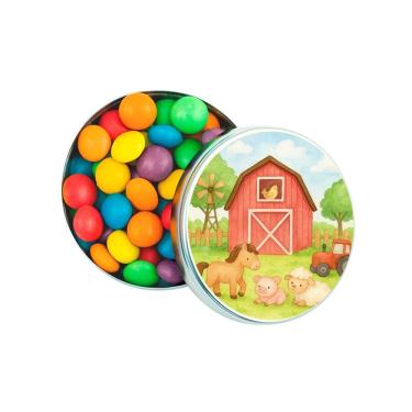 Imagem de Latinha Lembrancinha Personalizada Fazendinha Aquarela