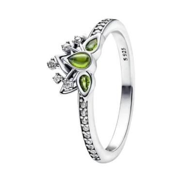 Imagem de Anel Feminino De Prata 925 Com Pérola E Flor De Lótus Em Formato De Co