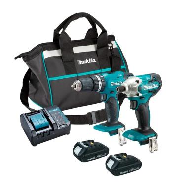 Imagem de Parafusadeira e Furadeira de Impacto 2 Bat Lítio Bivolt 18V DLX2336Y01 Makita