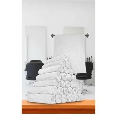 Imagem de 40 Toalhas Salão Algodão Branco Profissional ATACADO - Congratulations