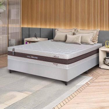 Imagem de Cama Box Mali Molas Ensacadas Casal 138x188 King House