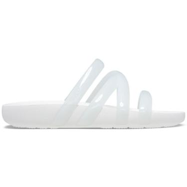 Imagem de Sandália crocs splash glossy strappy sandal  white-Feminino