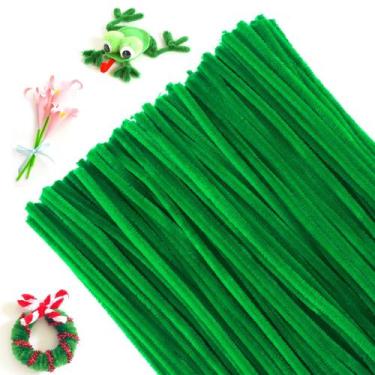 Imagem de Limpadores de cachimbo JijaCraft Fluorescent Green 6 mm x 30 cm 200 un