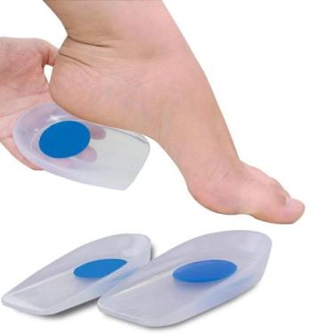 Imagem de kit 4 super Calcanheira Silicone Fascite Plantar E Esporão - ortotech