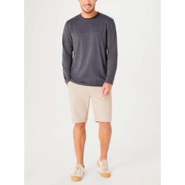 Imagem de Camiseta Manga Longa Hering 026X Masculina World Algodão T. P/XXG, XXG