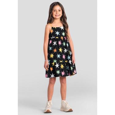 Imagem de Vestido infantil menina de estrelinhas Brandili