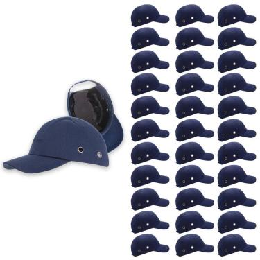 Imagem de Bone com Capacete EPI Kit 33 Uni Obra Segurança do Trabalho Casquete Construcao Reparo Oficina Conserto Resistente Protecao