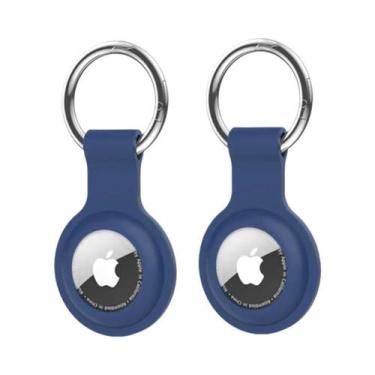 Imagem de Chaveiro Protetor De Silicone Para Apple AirTag: Anel Anti-Perda E Ace
