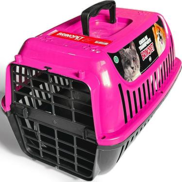Imagem de Caixa de Transporte para Pets OEM N1 para Gatos e Cães em Polipropileno Rosa Tamanho No...