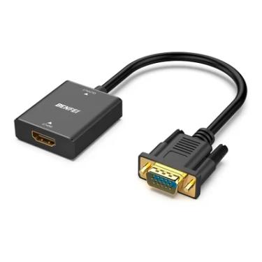 Imagem de Adaptador HDMI para VGA Benfei com Áudio P2 Full HD 1080p