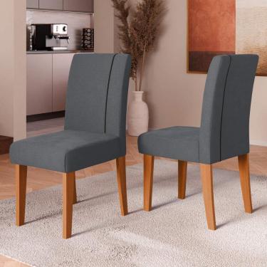 Imagem de Kit 2 Cadeiras de Jantar Estofadas Multimóveis CR50256