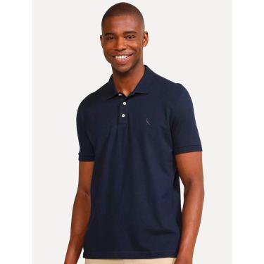 Imagem de Polo Reserva Masculina Piquet Clássica Azul Marinho-Masculino