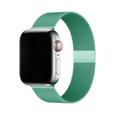 Imagem de Pulseira Silicone Magnética Compativel com Apple Watch 42mm a 49mm Poo