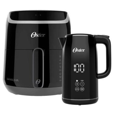 Imagem de Kit Fritadeira Digital Fryer e Chaleira Black Oster, 220V
