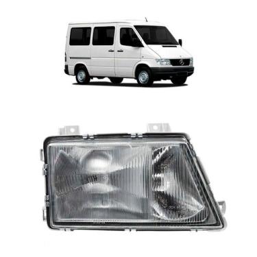 Imagem de Farol manual mercedes benz sprinter 1997 a 2001 lado direito - MOTORS 
