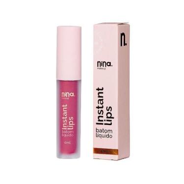 Imagem de Batom Líquido Matte Instant Lips - Nina Makeup, INFINITO