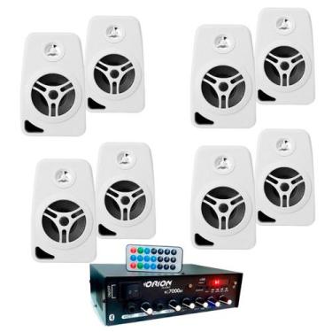 Imagem de Amplificador Som Ambiente 500 Watts Blue 4 Canais - Orion Rc7000bt + C