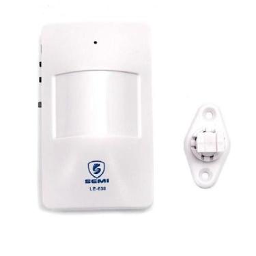 Imagem de Sensor De Presença Anunciador Sonoro Ajustável Campainha Branco - SEMI
