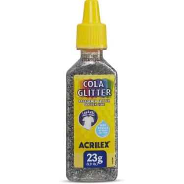 Imagem de Cola com Glíter Tubo 23G Prata - Acrilex