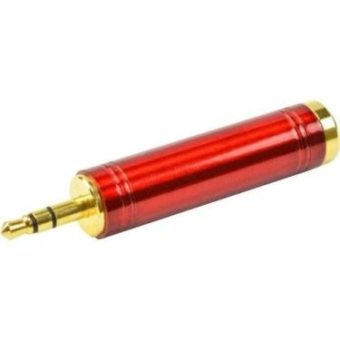Imagem de Adaptador P10 ST para P2 ST Vermelho Santo Angelo