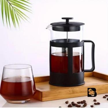 Imagem de Cafeteira Prensa Francesa Café Cremeira Chá Capuccino Leite Cremoso Es