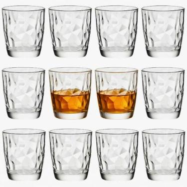 Imagem de Jogo de Copos de Vidro 12pçs Bormioli Rocco Diamond 390ml Vidro Italia