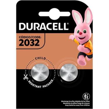 Imagem de Bateria (pilha Moeda) Cr 2032 Lithium 3v 2 Peças Duracell