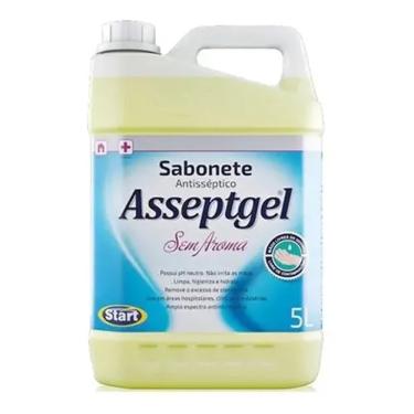Imagem de Sabonete Líquido Antisseptico Asseptgel 5 Litros Sem Aroma