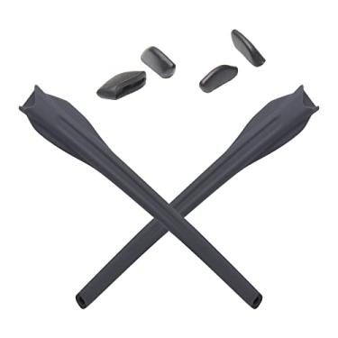 Imagem de Mryok Kits de reposição para ponteiras de orelha Oakley Flak XS OJ9005 – Opt, Cinza, One Size